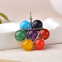 Load image into Gallery viewer, 1PC Fashion Natural Stone Pendant Colorful Amethyst Turquoioses Agate Mineral Jewelry Chakra Energy Quartz For Men Women Crystal
