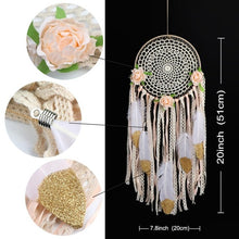 Load image into Gallery viewer, OurWarm DIY Hanging Boho Dream Catchers Home Decorations Dreamcatcher Moon Owl Flower Decoration Wedding Baby Shower Party Gifts
