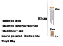 Load image into Gallery viewer, Nordic classic Grace 18 Tubes Windchime Chapel Wind Bells Wind Chimes Door Hanging Ornament Wind Chimes Home Decoration 35 inche

